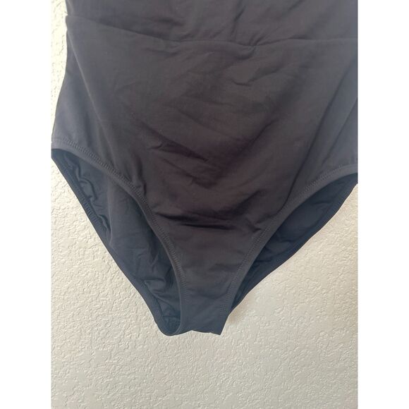 Andie The Mykonos One Piece Swimsuit Flat Back Black Size Medium - Picture 6 of 10